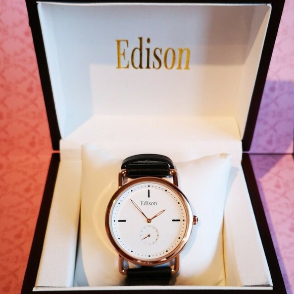 Edison Women's Sub Dial Watch In 3 Colors - Picture 1 of 8